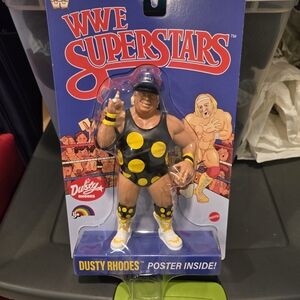 Mattel WWE Superstars Dusty Rhodes Figure with Black and Yellow Outfit
